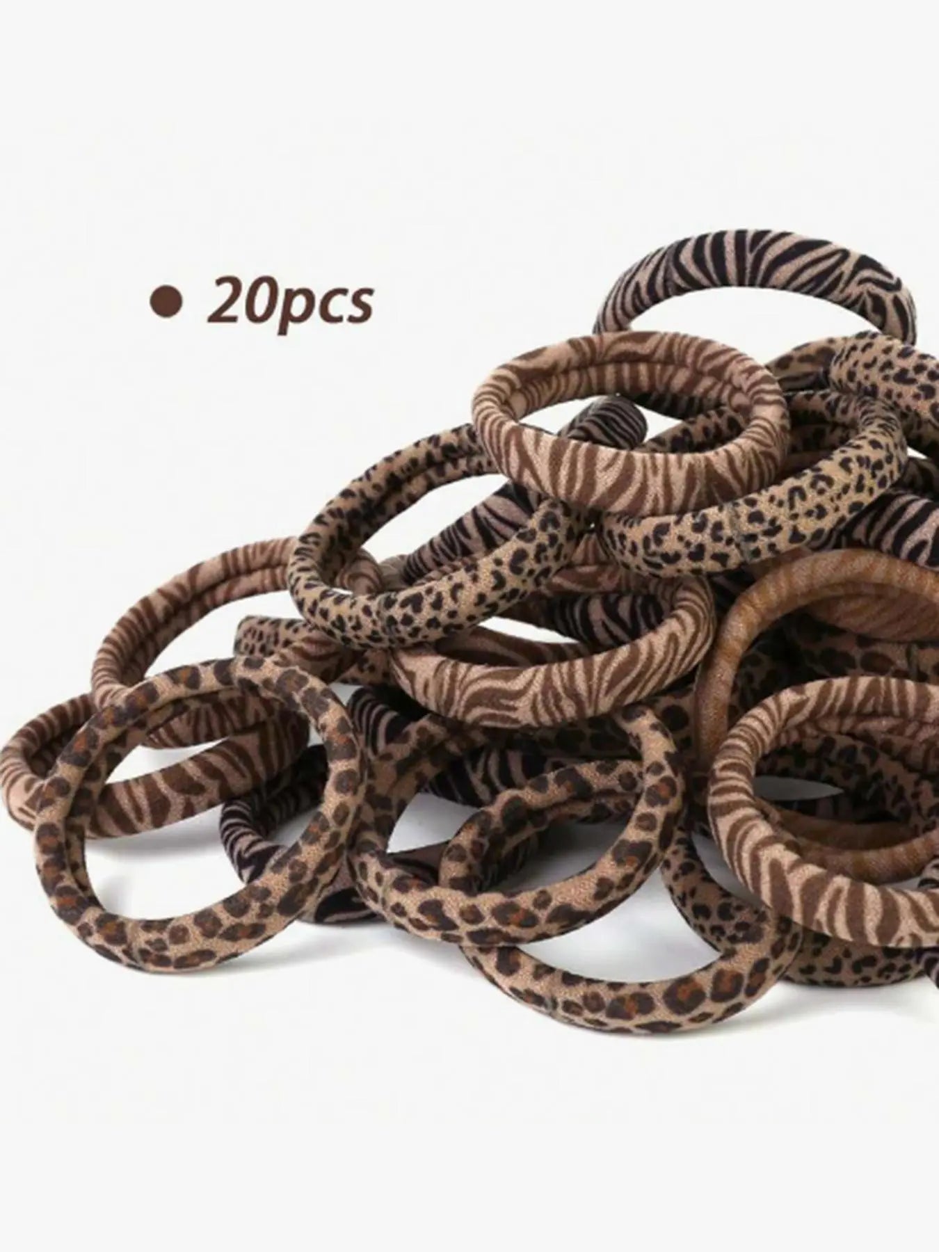 Leopard Pattern Hair Tie, Soft Elastic Hair Tie, Hair Accessories for Women & Girls, Suitable for Thick Hair, Ponytail Holder, Scrunchies, Elastic Band Scrunchie, Bulk Hair Ties, Mothers Day Gift, Mothers Day Gift Ideas