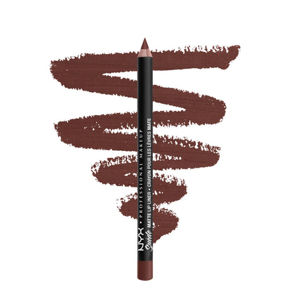 Suede Matte Lip Liner, the OG Brew, Medium-To-Full Coverage, Vegan Formula, Cruelty-Free, NYX Professional Makeup